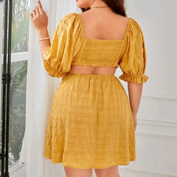 Yellow open back dress, never worn! - Picture 4 of 5